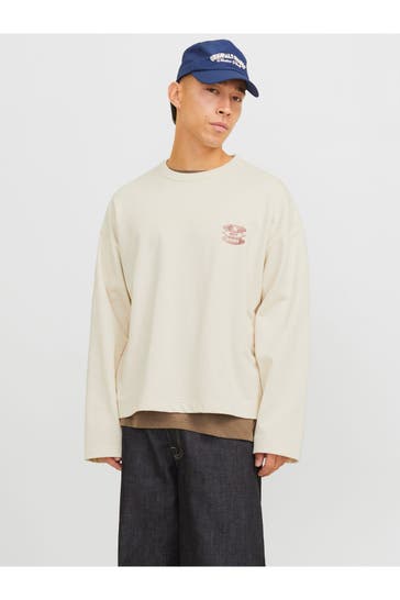 JACK & JONES Sweatshirt ecru