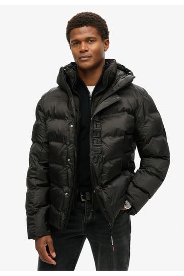 SUPERDRY Steppjacke schwarz