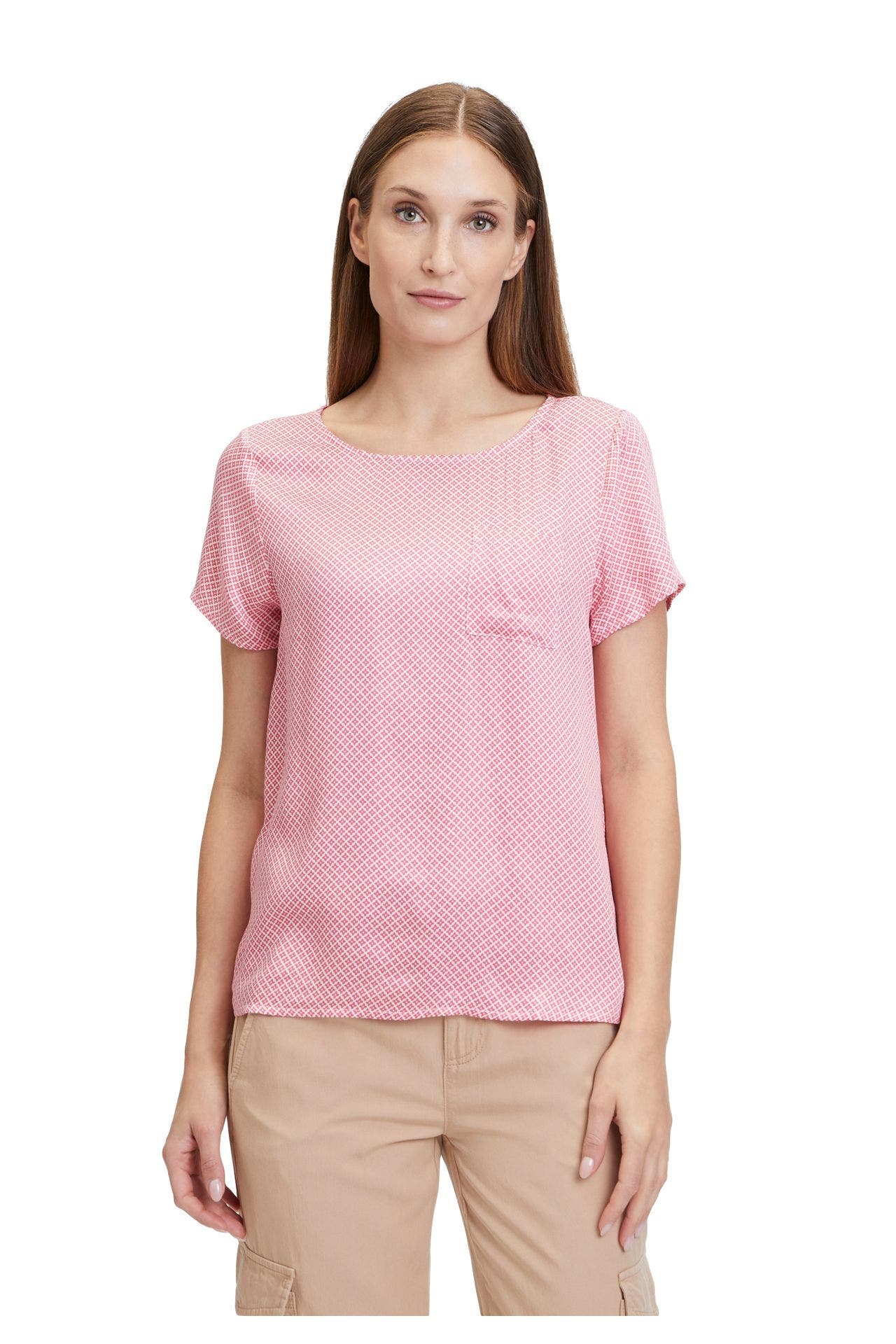 CARTOON Blusenshirt pink gemustert, Bild 1