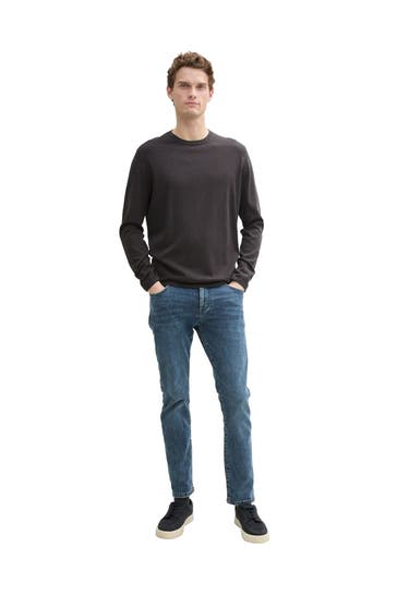 TOM TAILOR Strickpullover dunkelgrau
