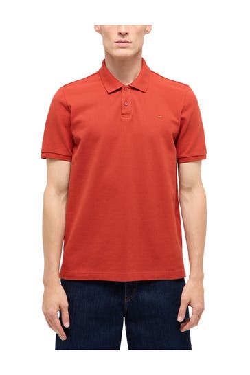 MUSTANG 'Palco' Polo Shirt, orange-red