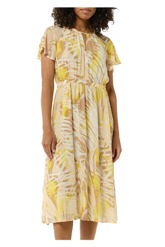 COMMA, Chiffon-Kleid gemustert