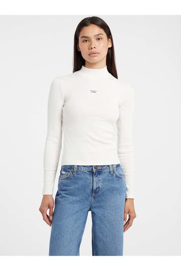 GUESS Ecru long-sleeved top