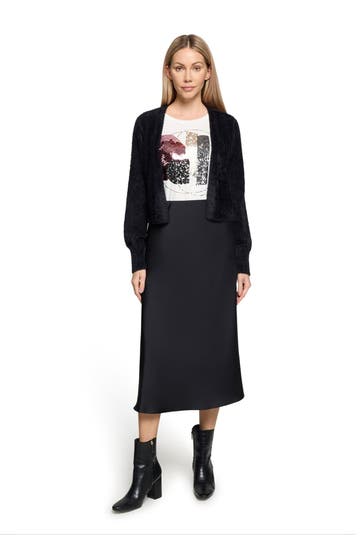 BETTY & CO Strickjacke schwarz