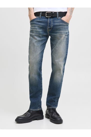 JACK & JONES Jeans dunkelblau tapered