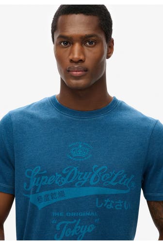 SUPERDRY T-Shirt azurblau