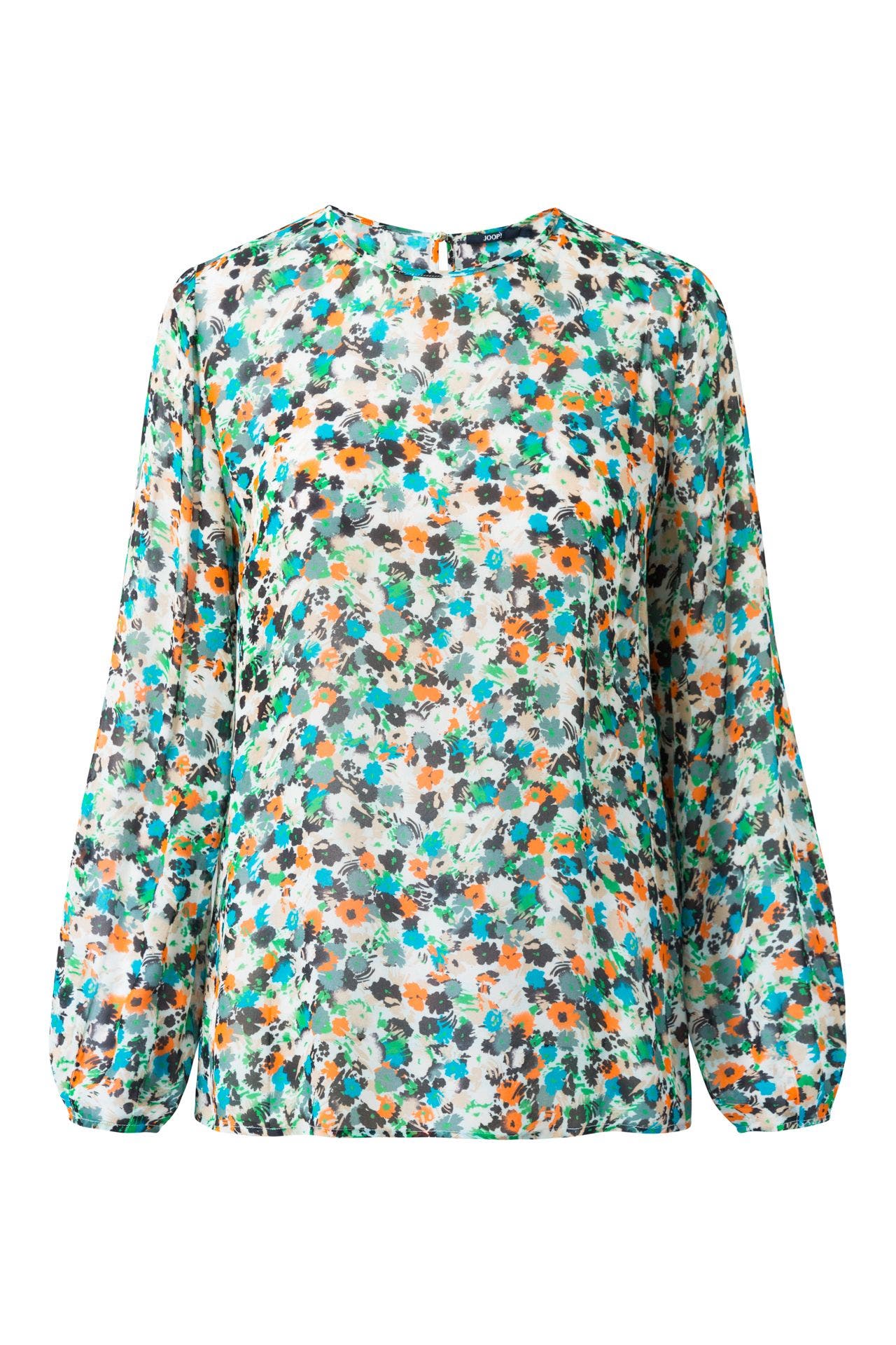 JOOP! Blusenshirt Bluse in beige/orange/türkis gemustert beige/orange/türkis, Bild 1