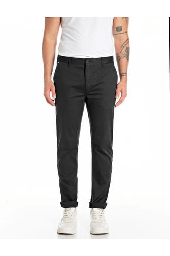 REPLAY Stoffhose 'Damian' schwarz