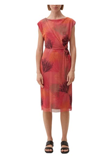 S.OLIVER BLACK LABEL Midikleid gemustert