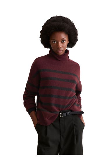 MARC O'POLO DENIM Rollkragenpullover aubergine
