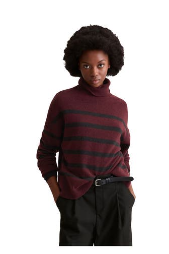 MARC O'POLO DENIM Rollkragenpullover aubergine
