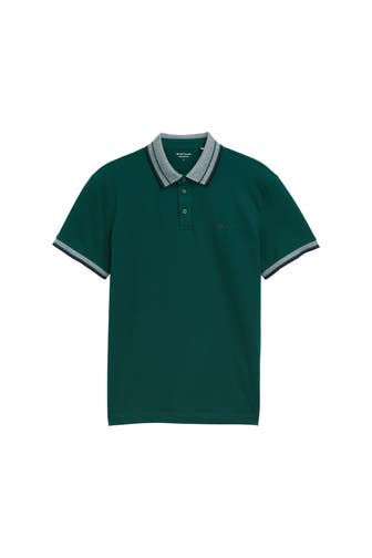 TOM TAILOR Polo-Shirt tannengrün