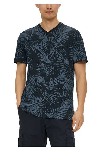 S.OLIVER T-Shirt floral gemustert