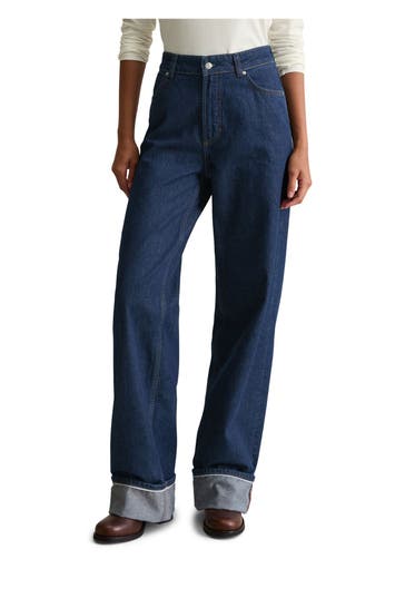 MARC O'POLO DENIM Jeans dunkelblau wide fit