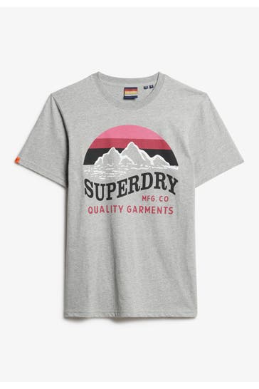SUPERDRY T-Shirt 'Great Outdoors' grau