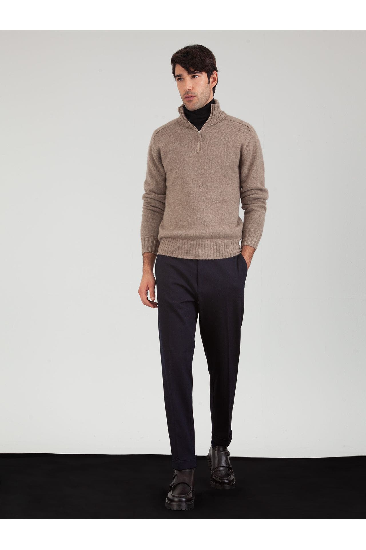 FTC Cashmere-Stricktroyer taupe, Bild 1