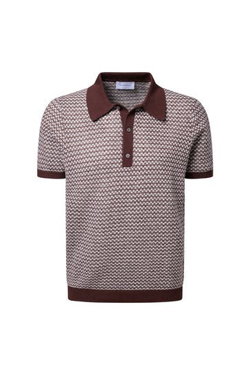 BALDESSARINI Polo-Shirt gemustert