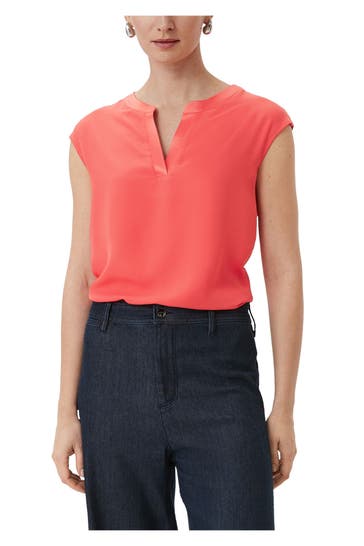 COMMA, T-Shirt neonrot