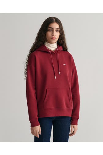 GANT Hoodie weinrot