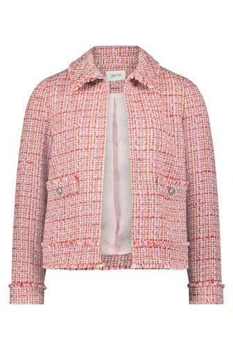 CARTOON Boucléjacke gemustert