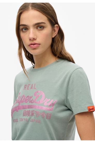 SUPERDRY - T-Shirt graublau