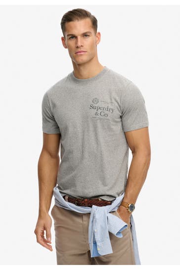 SUPERDRY T-Shirt grau