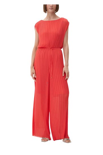 S.OLIVER BLACK LABEL Jumpsuit koralle
