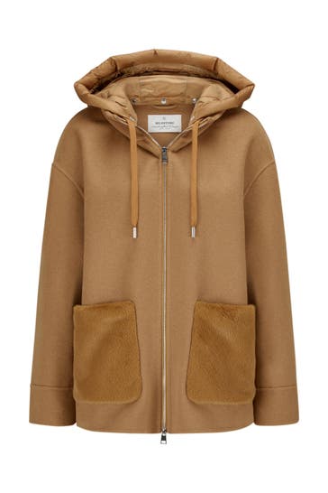 MILESTONE Wollmix-Jacke 'Shooting Star' braun