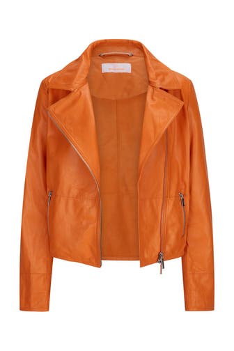 MILESTONE Lederjacke orange