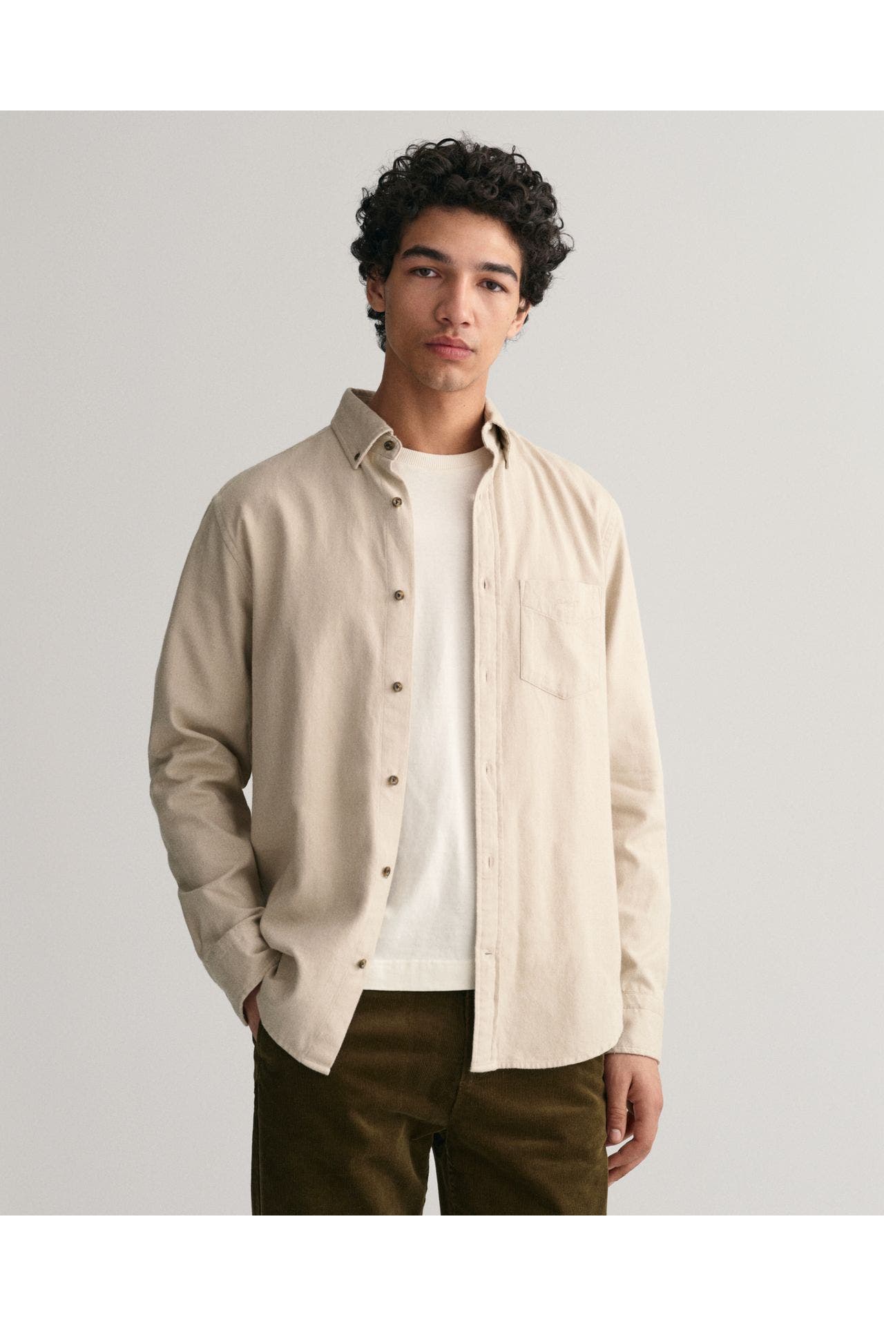 GANT Flannell-Hemd sand Regular Fit, Bild 1