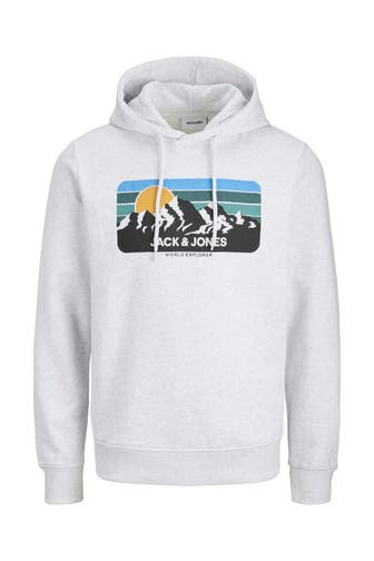 JACK & JONES Hoodie hellgrau