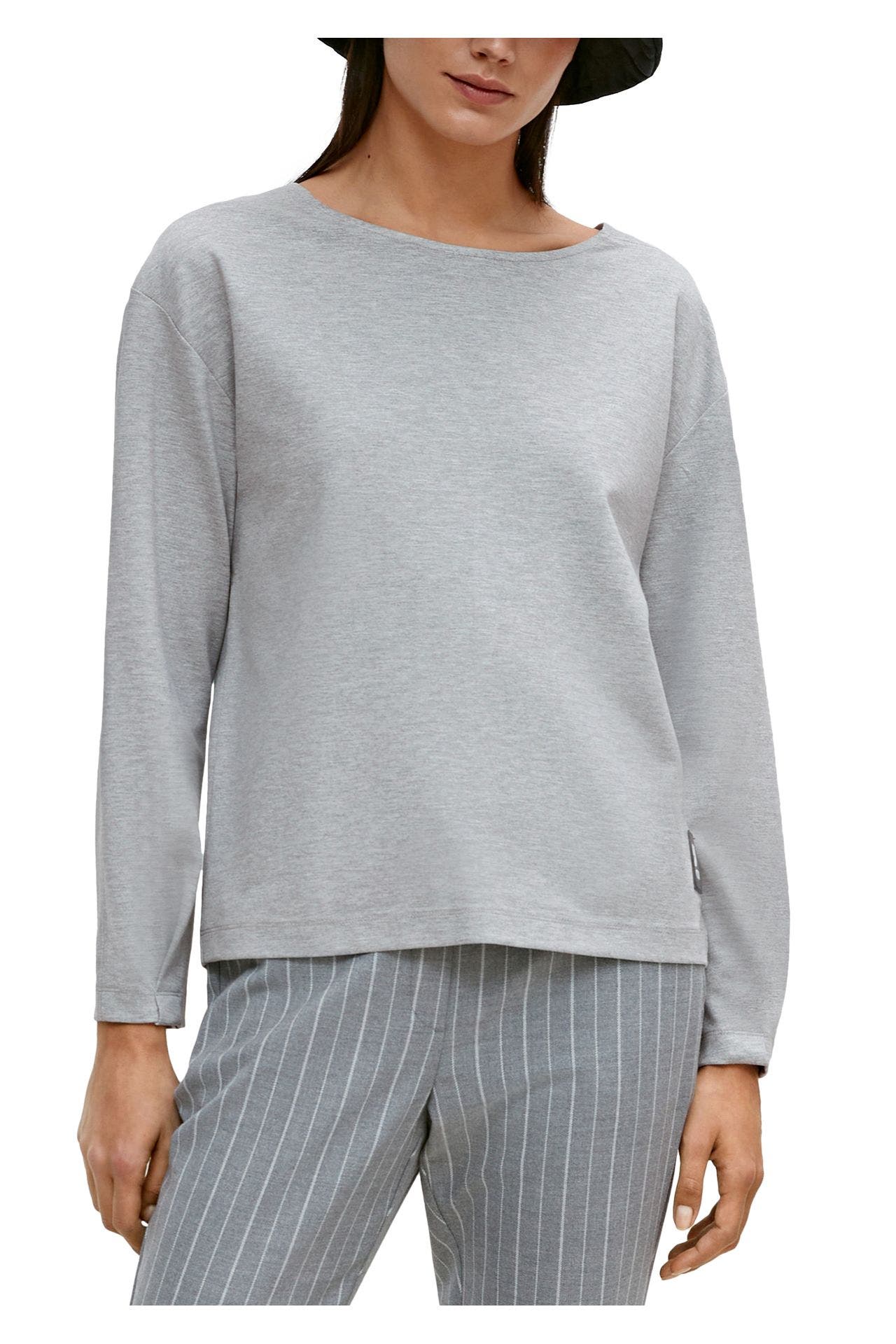 COMMA, Langarmshirt grau, Bild 1