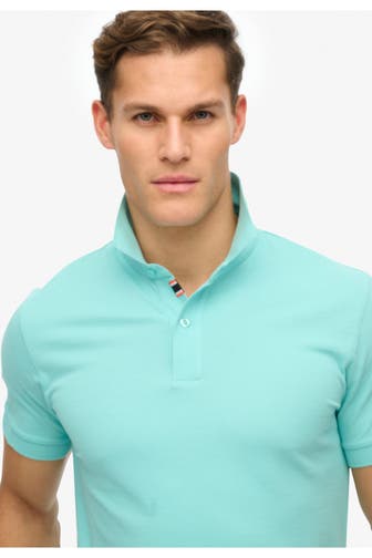 SUPERDRY Polo-Shirt 'City Pique' türkis