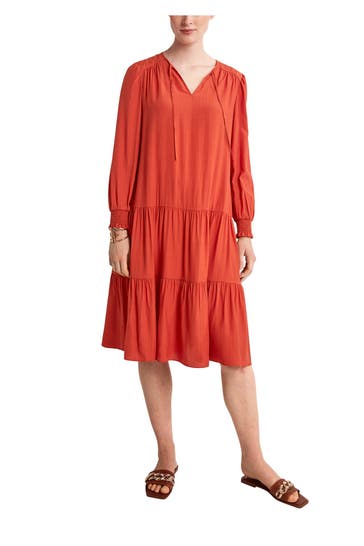 COMMA, Casual-Kleid dunkelorange
