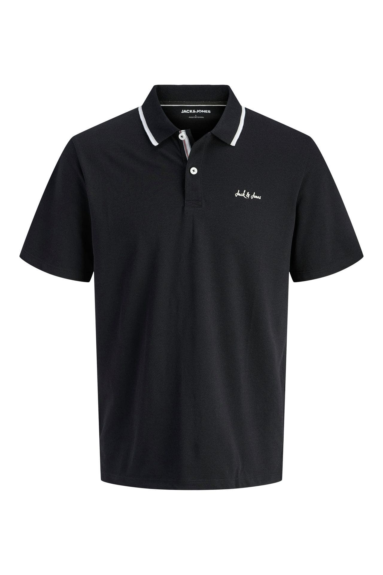 JACK & JONES Polo-Shirt 'Blaze' schwarz, Bild 1