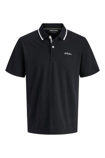 JACK & JONES Polo-Shirt 'Blaze' schwarz