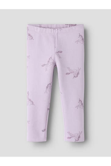 NAME IT Leggings flieder gemustert