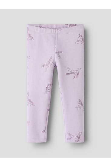 NAME IT - Leggings flieder gemustert