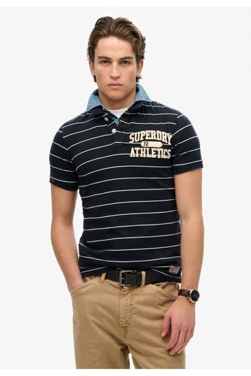 SUPERDRY Polo-Shirt gestreift