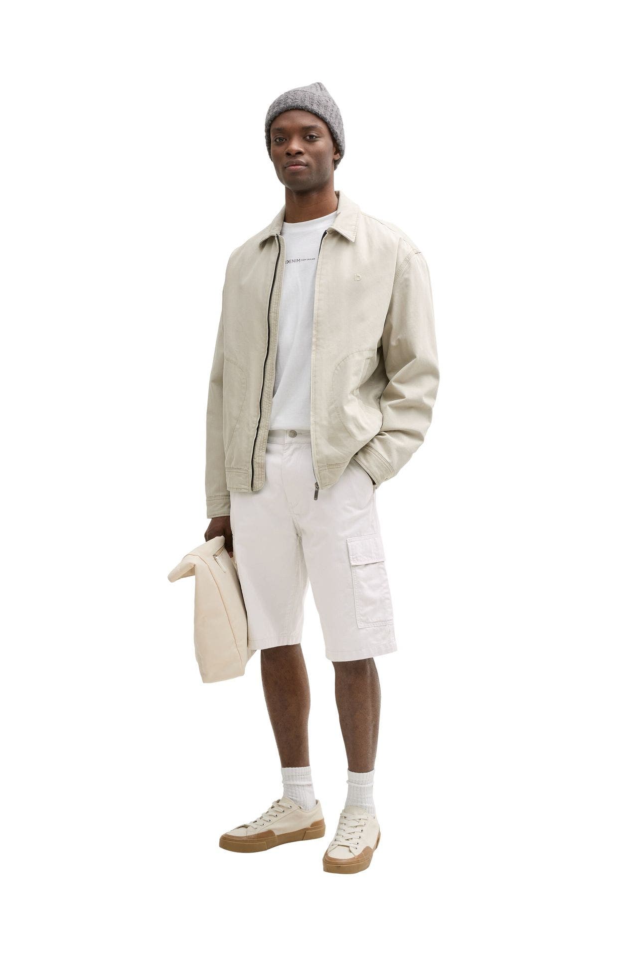 TOM TAILOR Cargo-Shorts hellgrau, Bild 1