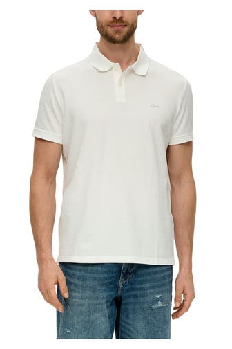 S.OLIVER Polo-Shirt weiß