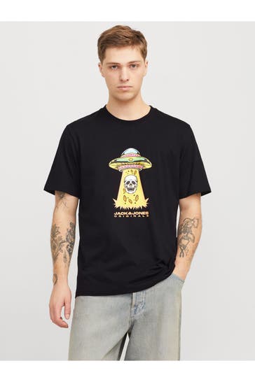 JACK & JONES T-Shirt schwarz