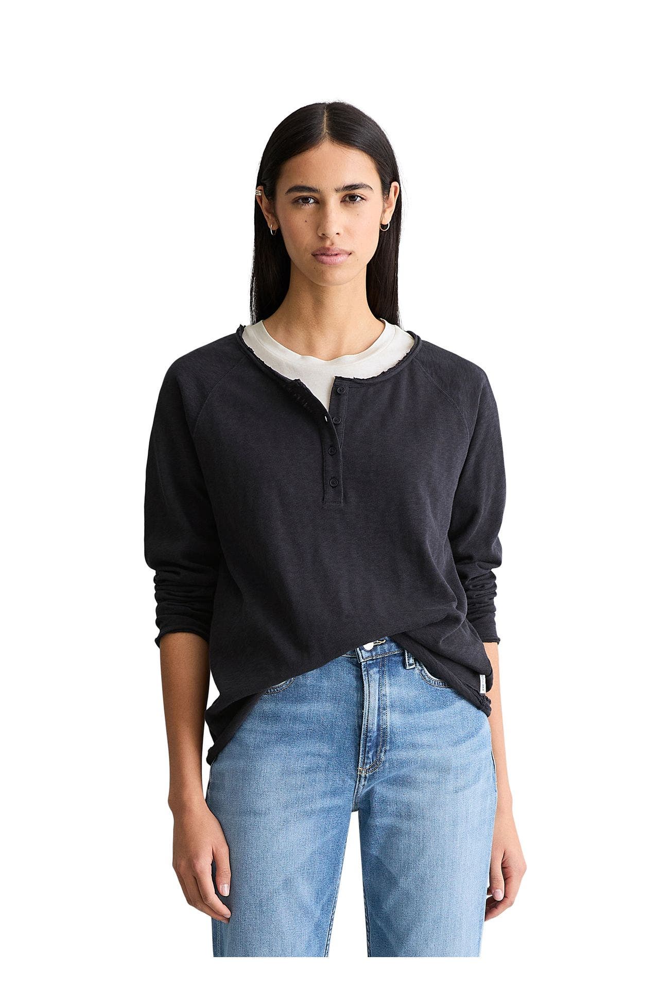 MARC O'POLO DENIM Longsleeve schwarzblau, Bild 1