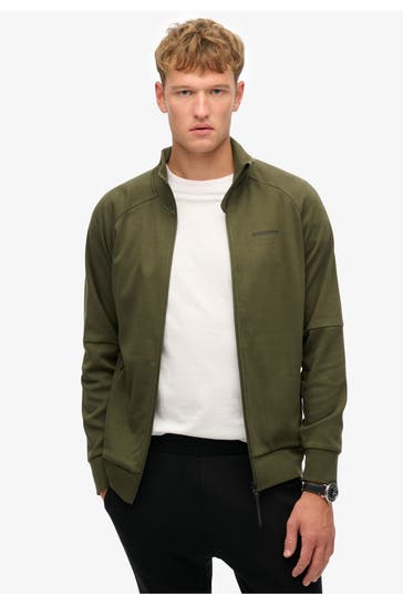 SUPERDRY Sweatjacke khaki