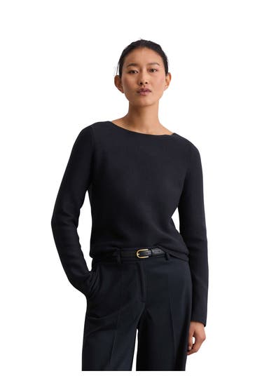 MARC O'POLO Strickpullover nachtblau