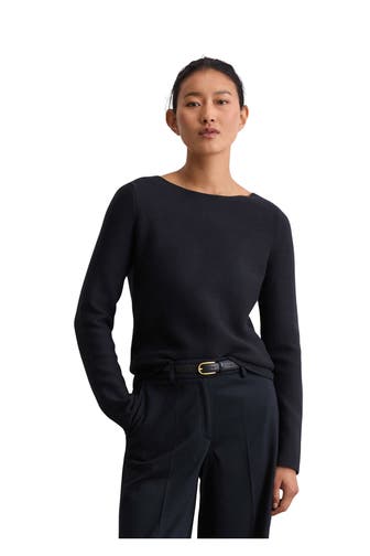 MARC O'POLO Strickpullover nachtblau
