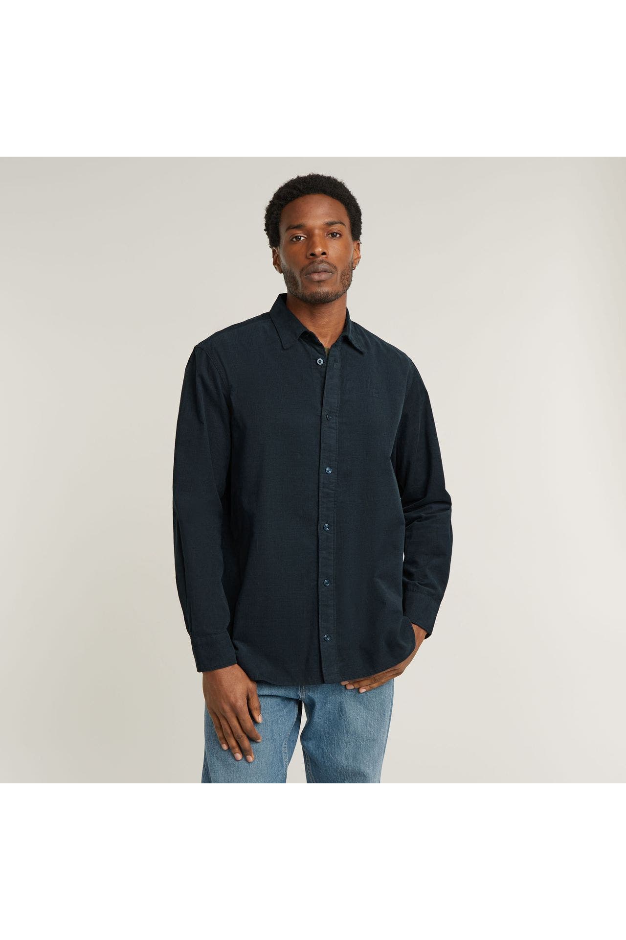G-STAR Cord-Overshirt navy, Bild 1