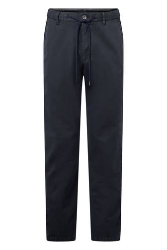 JOOP! Chino Leinen-Mix Chino Maxton in Grau Dark Blue 404 Bootcut