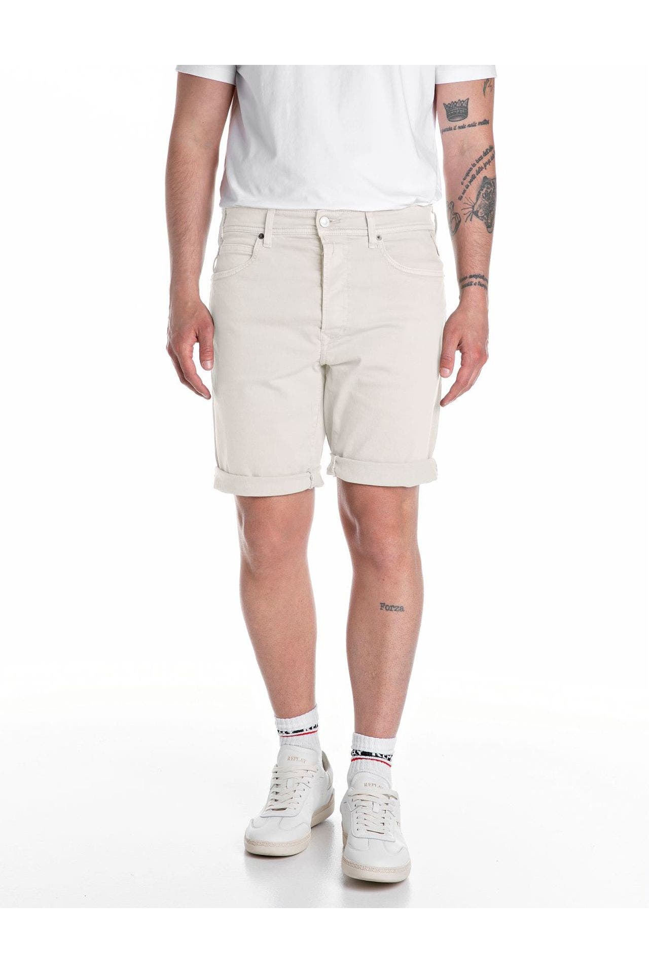 REPLAY Jeansshorts ecru, Bild 1