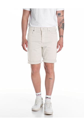 REPLAY Jeansshorts ecru